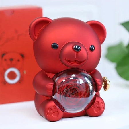 Nounours Éternel: L'Ours en Rose Stabilisée qui Ne Fane Jamais-SE
