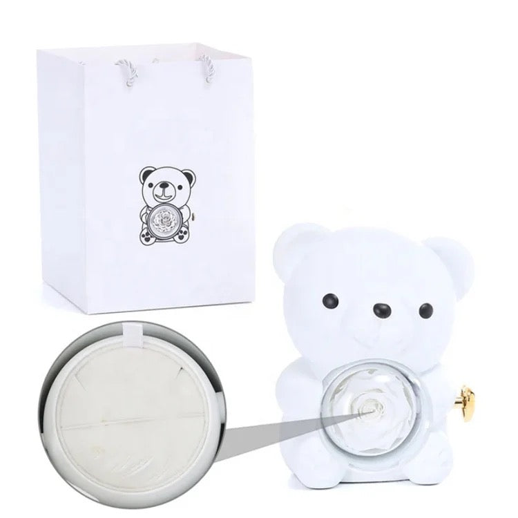 Nounours Éternel: L'Ours en Rose Stabilisée qui Ne Fane Jamais-SE