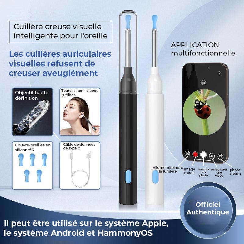 Clarté Auditive Révélée™: Kit d'Inspection et de Nettoyage Auriculaire HD