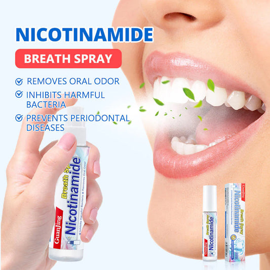 Spray buccal- contre mauvaise haleine et pour l'entretien dentaire.