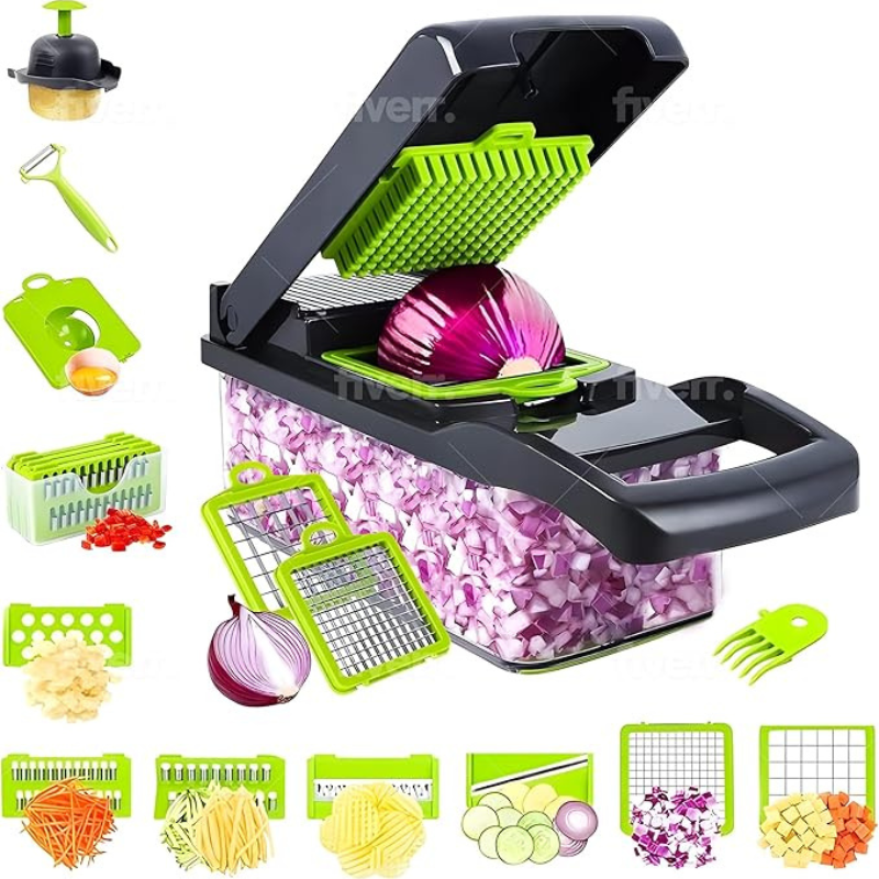 Hachoir à légumes multifonction 16 en 1